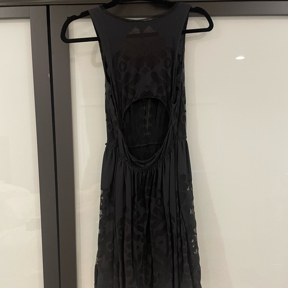 Black Free People keyhole back lace Dress - Picture 2 of 4